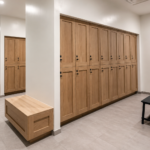 Wooden Lockers in Luxury Locker Room, Division 12